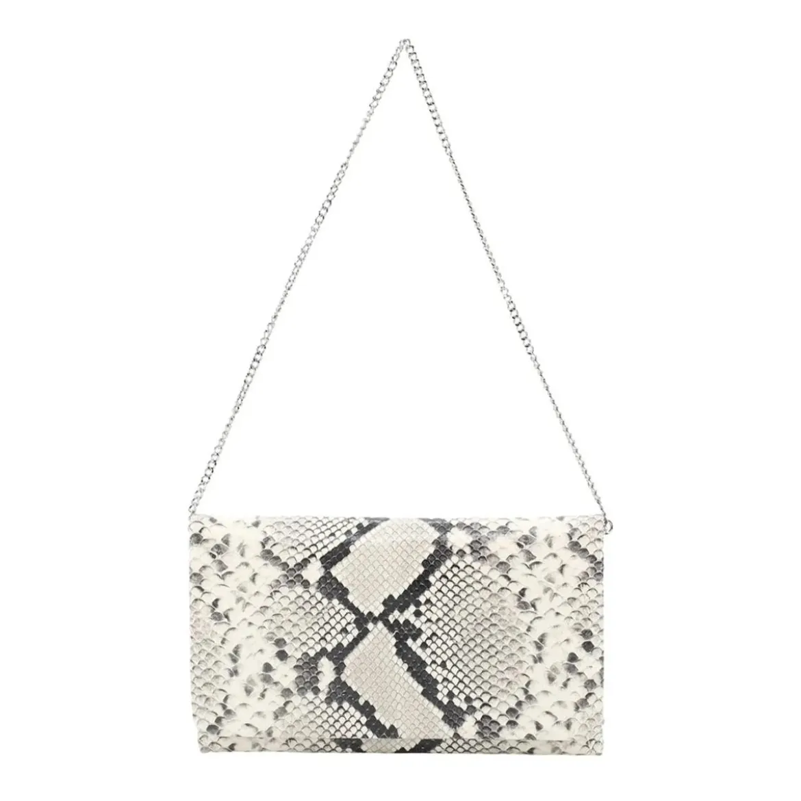 Abro Clutch aus Leder weiß Clutch
