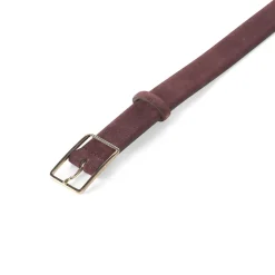 Abro Gürtel aus Veloursleder rot Gürtel