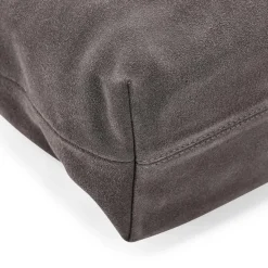 Abro Hobo Bag Signature aus Veloursleder grau Crossbody Bag