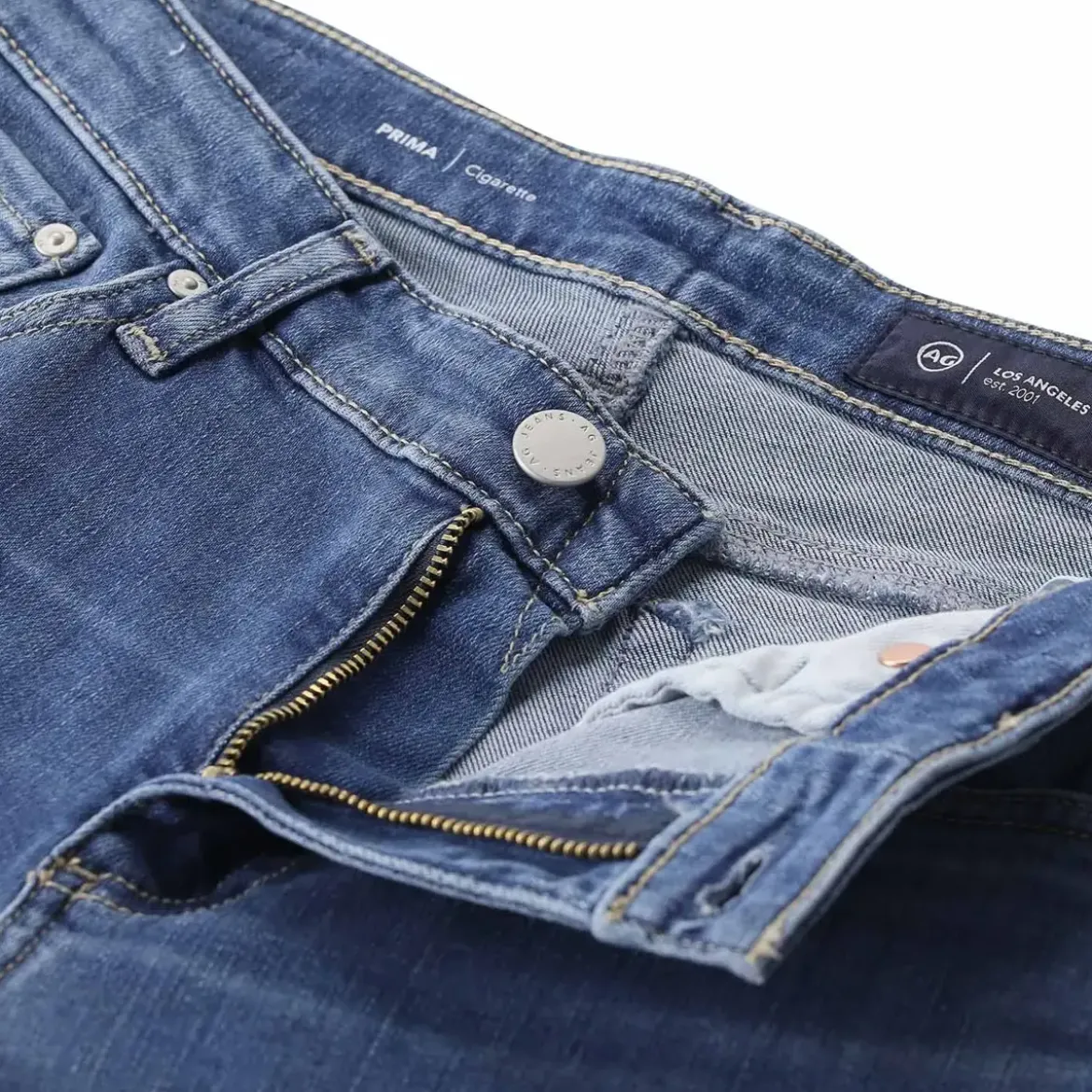 Adriano Goldschmied Cigarette Jeans Prima blau Slim-Fit-Jeans