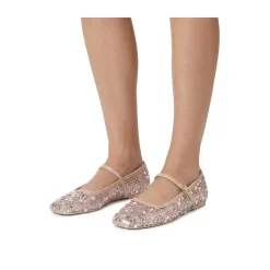 Agl Ballerinas Ceramic Mary Jane mit Pailletten pink Ballerinas