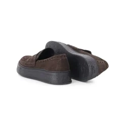Agl Loafer Giuly aus Veloursleder braun Schnürschuhe