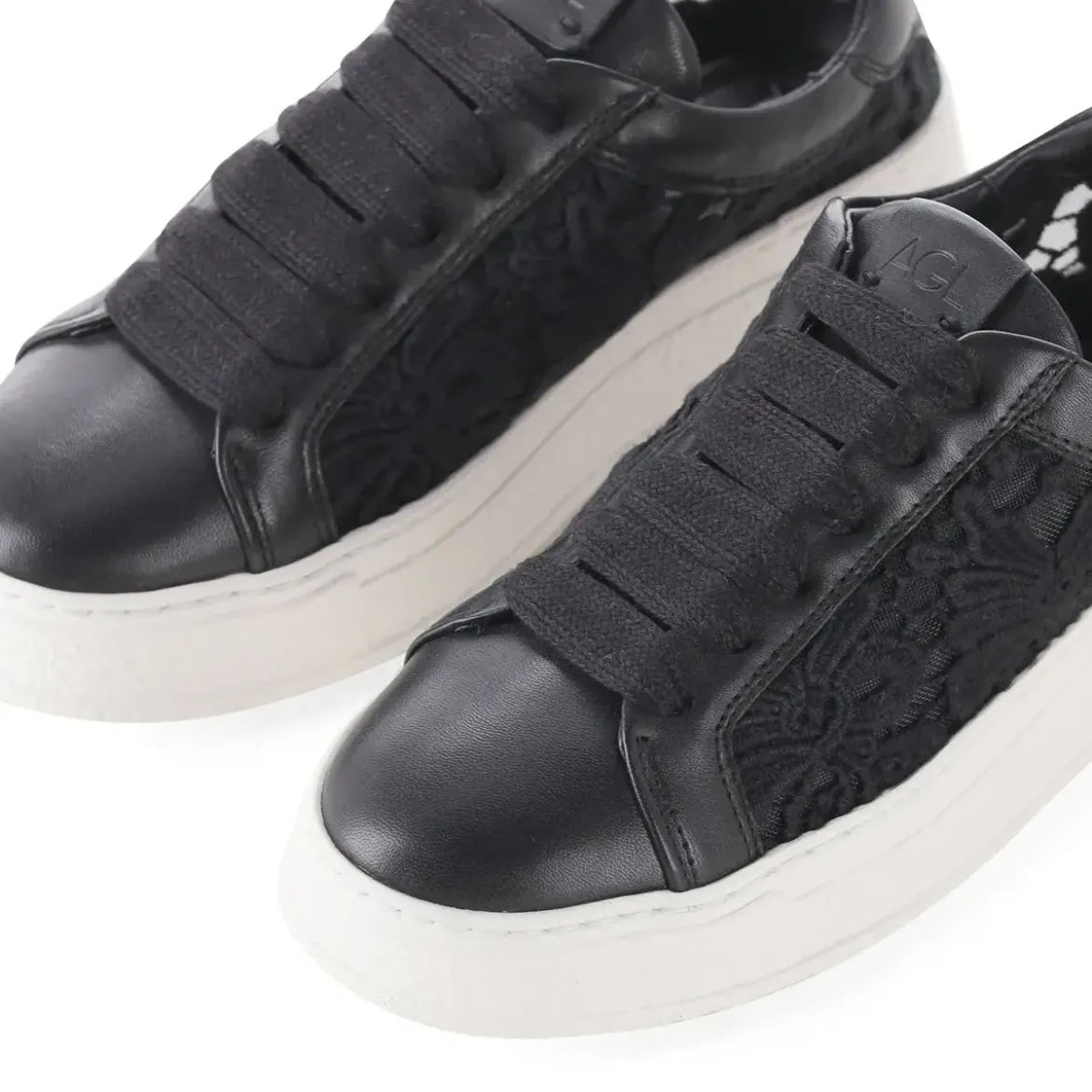 Agl Sneaker Guily Fabric schwarz Schnürschuhe