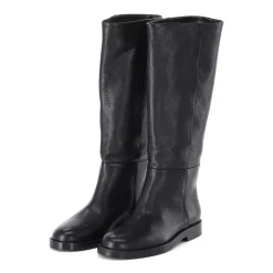 Agl Stiefel Zenit aus Leder schwarz Schnürschuhe