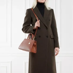 AIGNER Cybill Cognac Brown Satchel