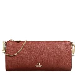 AIGNER Ivy Dark Cognac Crossbody Bag