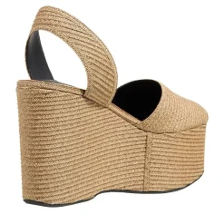 Alaia Wedge Sandals Naturel Sandaletten mit Absatz