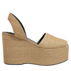 Alaia Wedge Sandals Naturel Sandaletten mit Absatz