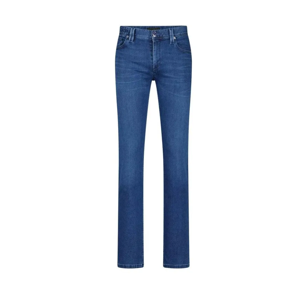 Alberto Jeans Pipe Blau Slim-Fit-Jeans