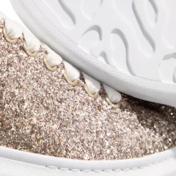 Alexander McQueen Oversize Sneaker Glitter Allover 2228 calico/white Low-Top-Sneaker