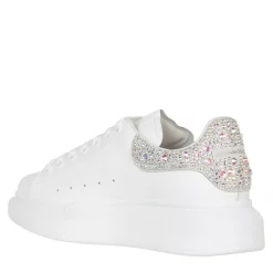 Alexander McQueen Oversize Sneaker Strass weiß Low-Top-Sneaker