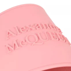 Alexander McQueen Slide Sandals Rose Slides