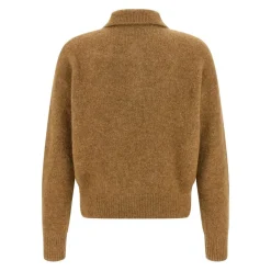AMI Paris 'Ami' Polo Shirt Brown Poloshirt