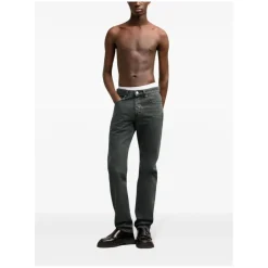 AMI Paris Black Classic Fit Jeans Black Straight Leg Jeans