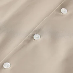 AMI Paris Blusenkleid in Midilänge beige Midikleid