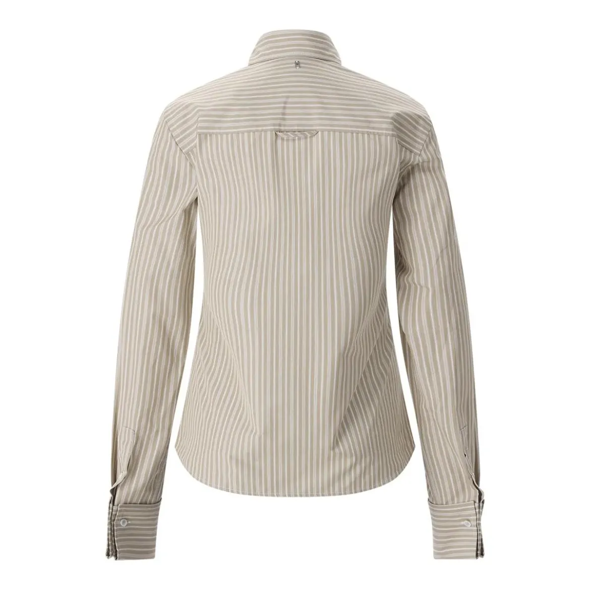 AMI Paris Hemdbluse mit Rüschen beige Bluse
