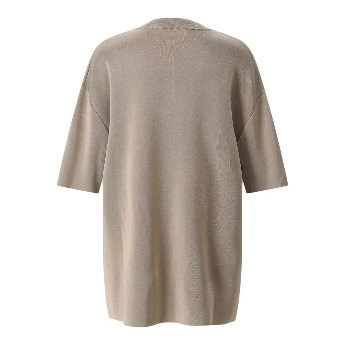 AMI Paris Kurzarm-Pullover aus Wollmix braun Pullover