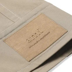 AMI Paris Kurze Jacke aus Baumwollmix braun Übergangsjacke