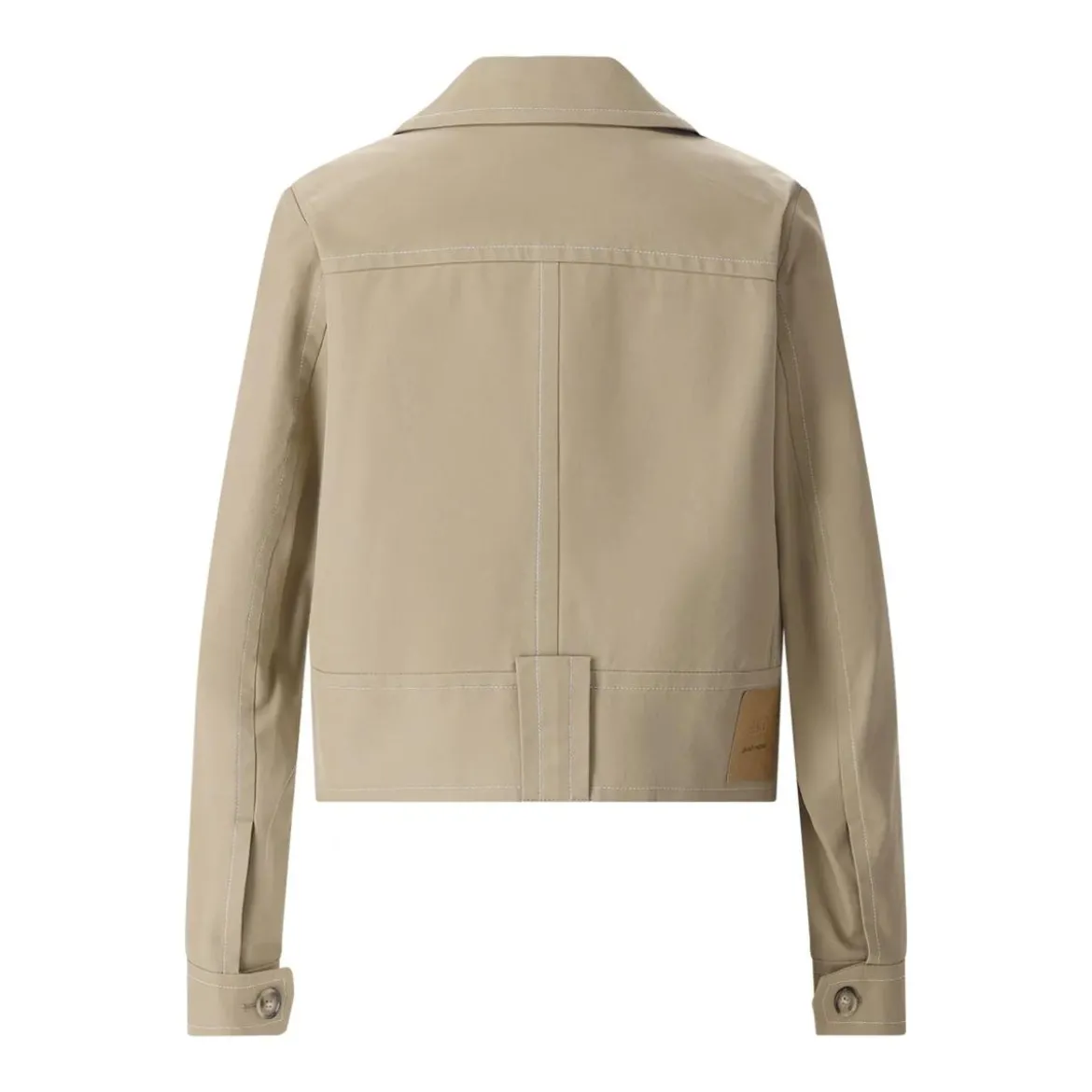 AMI Paris Kurze Jacke aus Baumwollmix braun Übergangsjacke