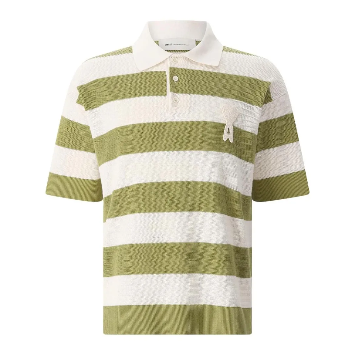 AMI Paris Poloshirt mit Logo grün Poloshirt