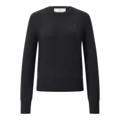 AMI Paris Pullover aus Merinowolle Schwarz Pullover