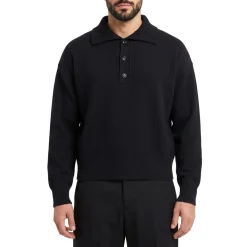 AMI Paris Pullover aus Merinowolle schwarz Pullover