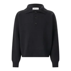 AMI Paris Pullover aus Merinowolle schwarz Pullover