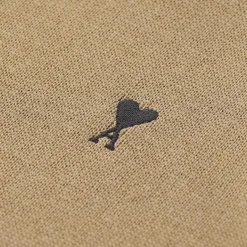 AMI Paris Rollkragenpullover mit Logo braun Rollkragenpullover