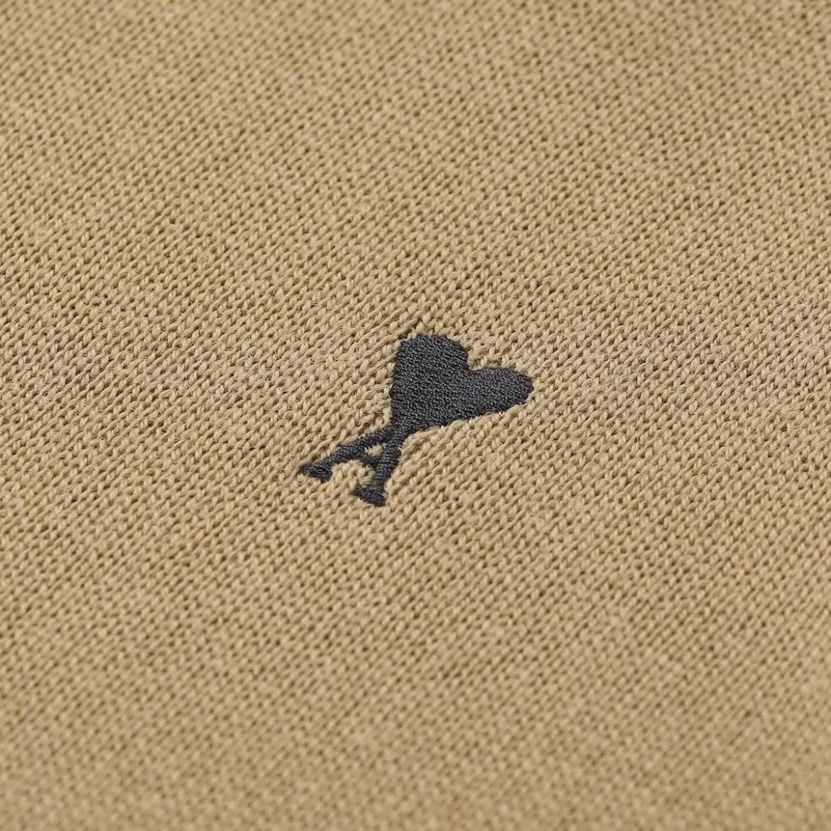 AMI Paris Rollkragenpullover mit Logo braun Rollkragenpullover