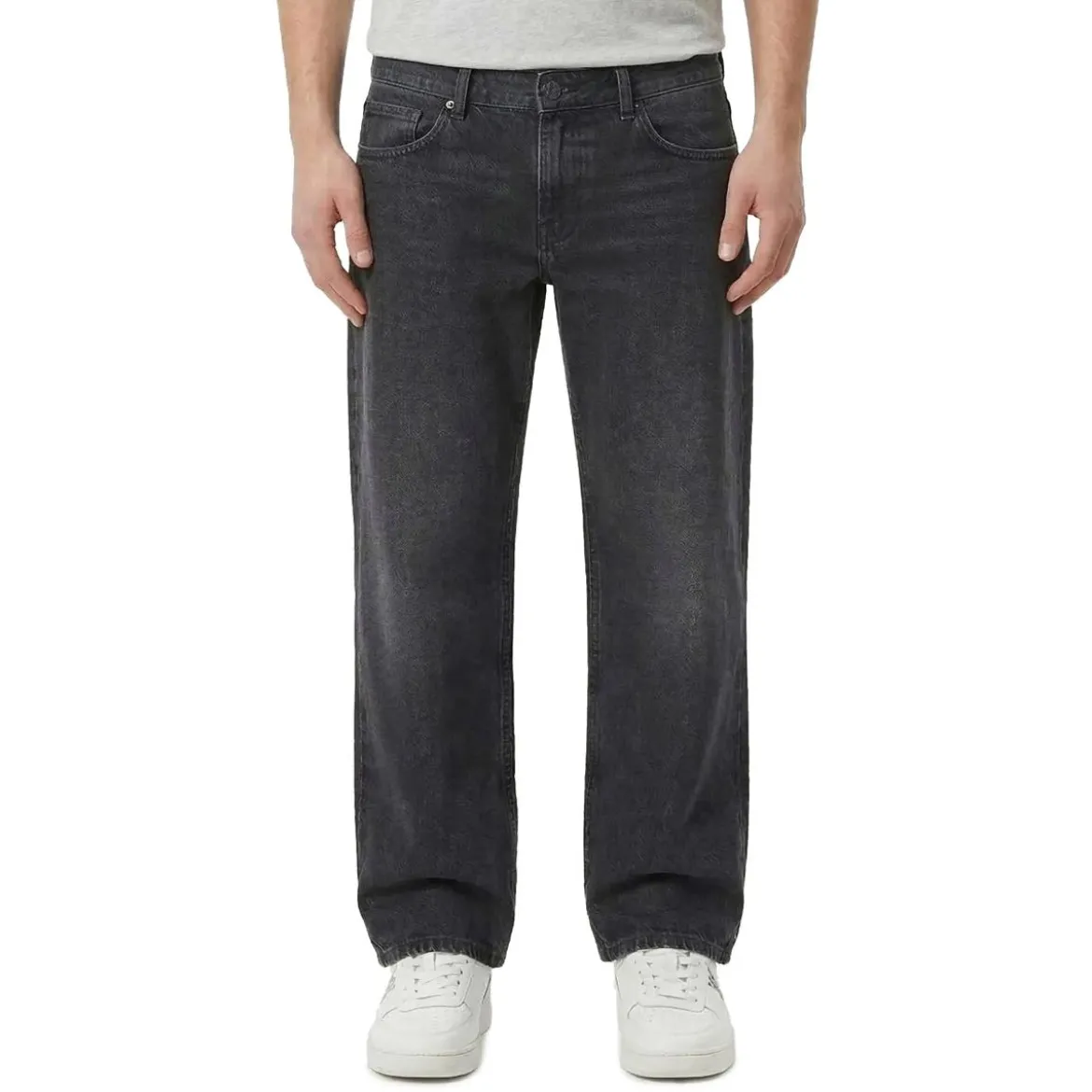 AMI Paris Wide-Fit Jeans schwarz Wide Leg Jeans