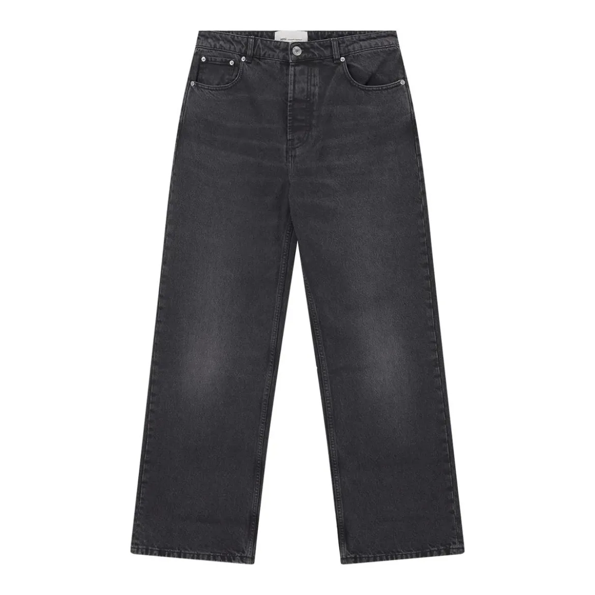 AMI Paris Wide-Fit Jeans schwarz Wide Leg Jeans