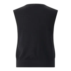 Anine Bing Top Moni aus Woll-Kaschmir-Mix schwarz Top