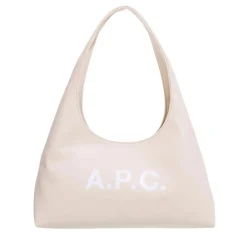 A.P.C. Baby Ninon Shoulder Aad Ecru Crossbody Bag