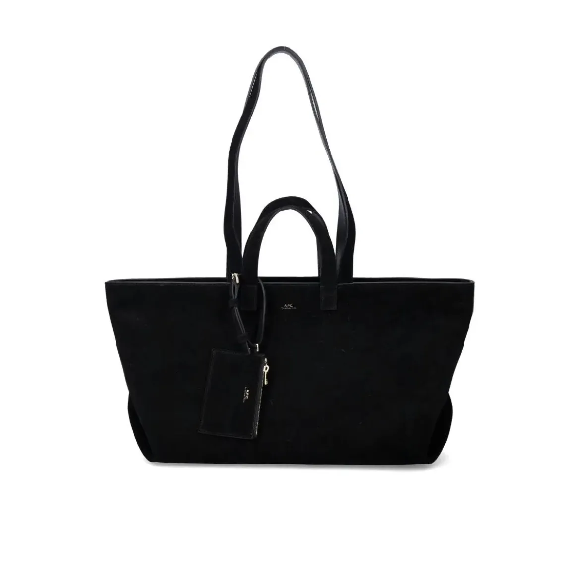 A.P.C. Le Drummer Suede Bag Black Shopper