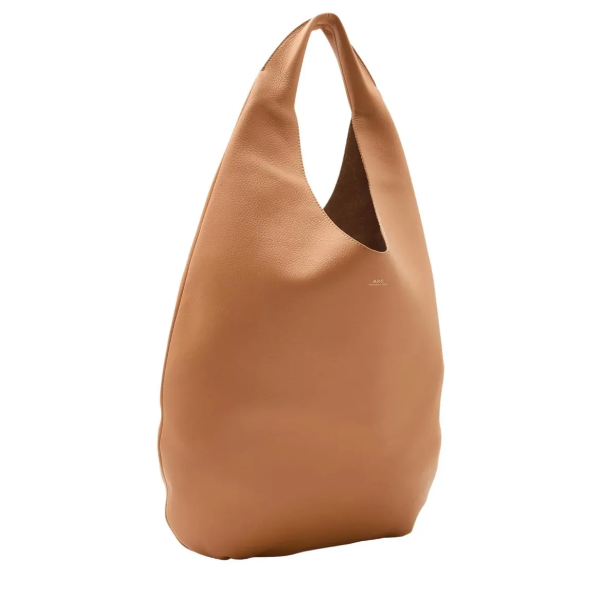 A.P.C. Le Neige Cab Camel Hobo Bag