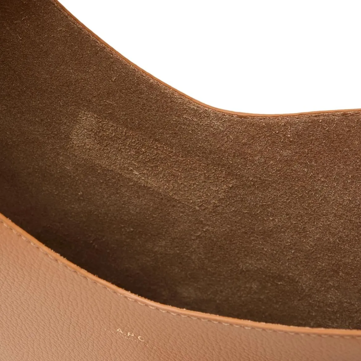 A.P.C. Le Neige Cab Camel Hobo Bag