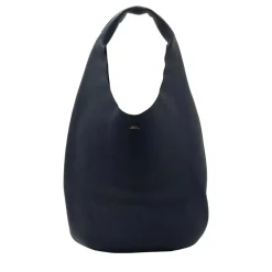 A.P.C. Le Neige Iak Dark Navy Hobo Bag