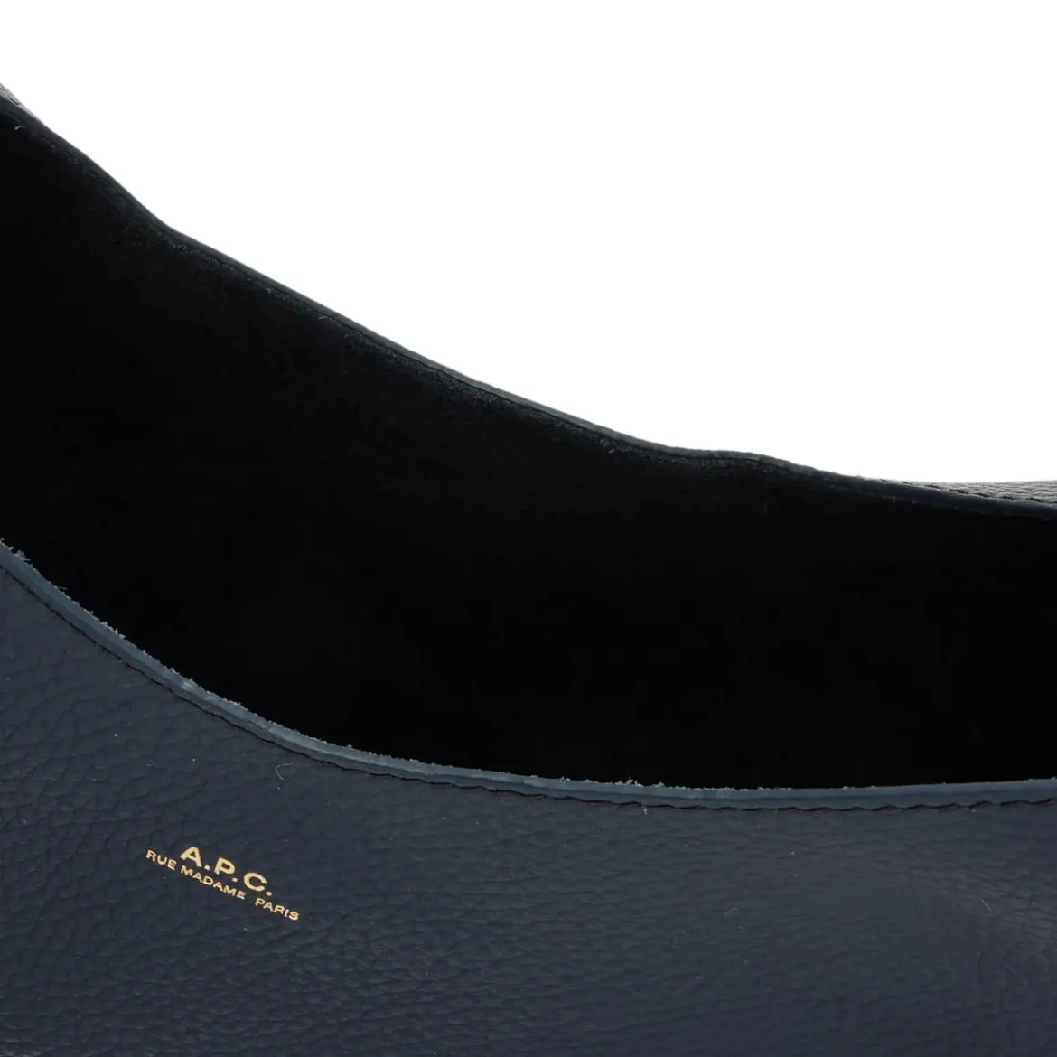 A.P.C. Le Neige Iak Dark Navy Hobo Bag