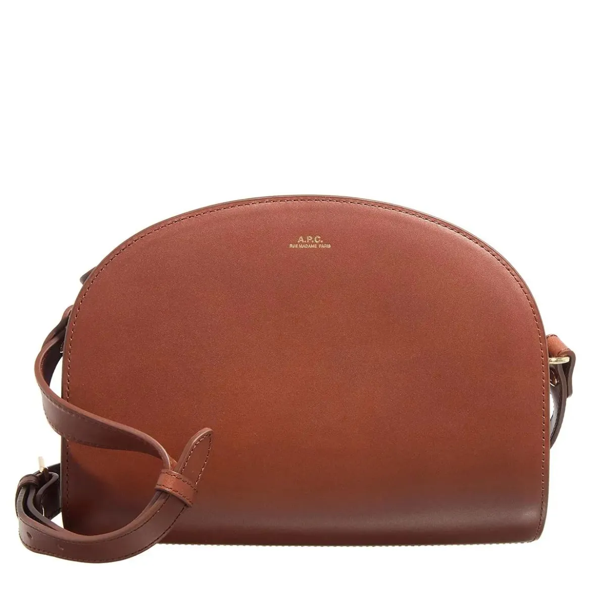 A.P.C. PXAWV-F61048 Cad Hazelnut Crossbody Bag