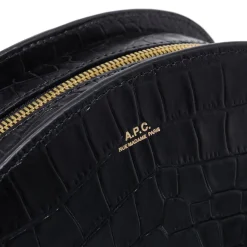 A.P.C. Sac Demi-Lune Lzz Black Crossbody Bag