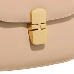 A.P.C. Sac Grace Small Beige Pink Crossbody Bag