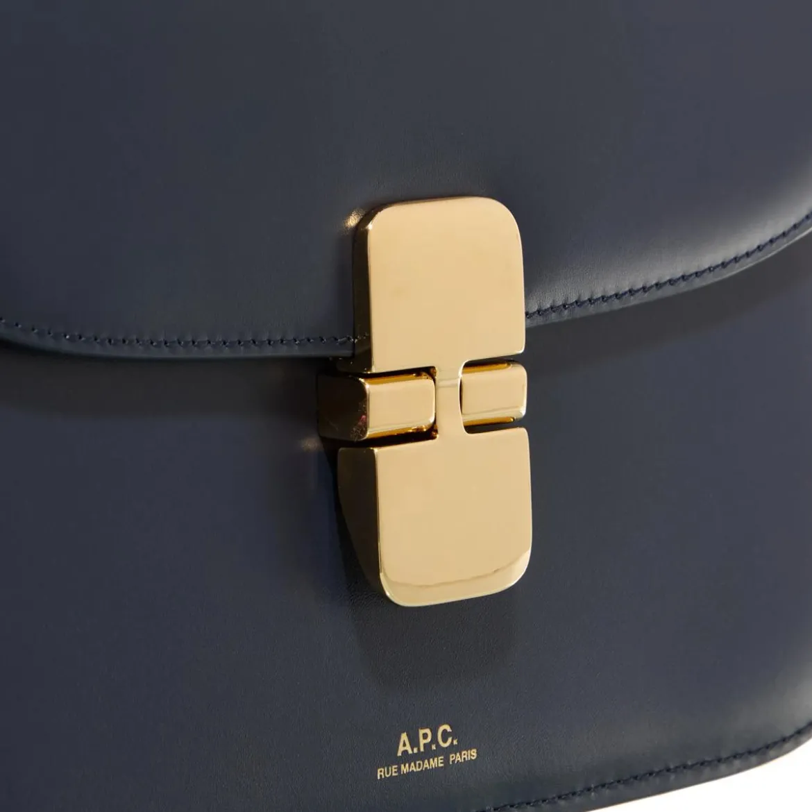A.P.C. Sac Grace Small Dark Navy Crossbody Bag