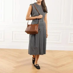 A.P.C. Sac Ninon Hazelnut Crossbody Bag