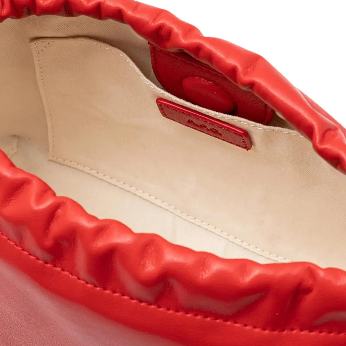 A.P.C. Sac Ninon Mini Gaa Red Crossbody Bag