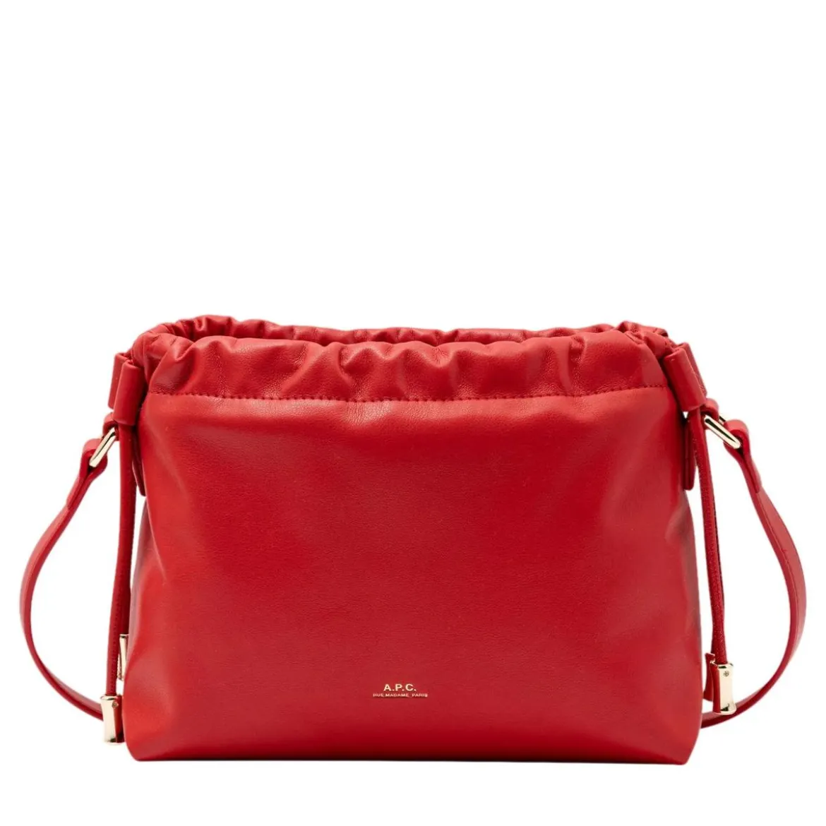A.P.C. Sac Ninon Mini Gaa Red Crossbody Bag