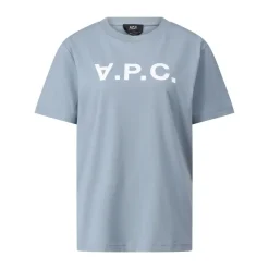 A.P.C. T-Shirt mit Logo Blau T-Shirt