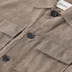 Arma Jacke aus Lammleder grau Übergangsjacke