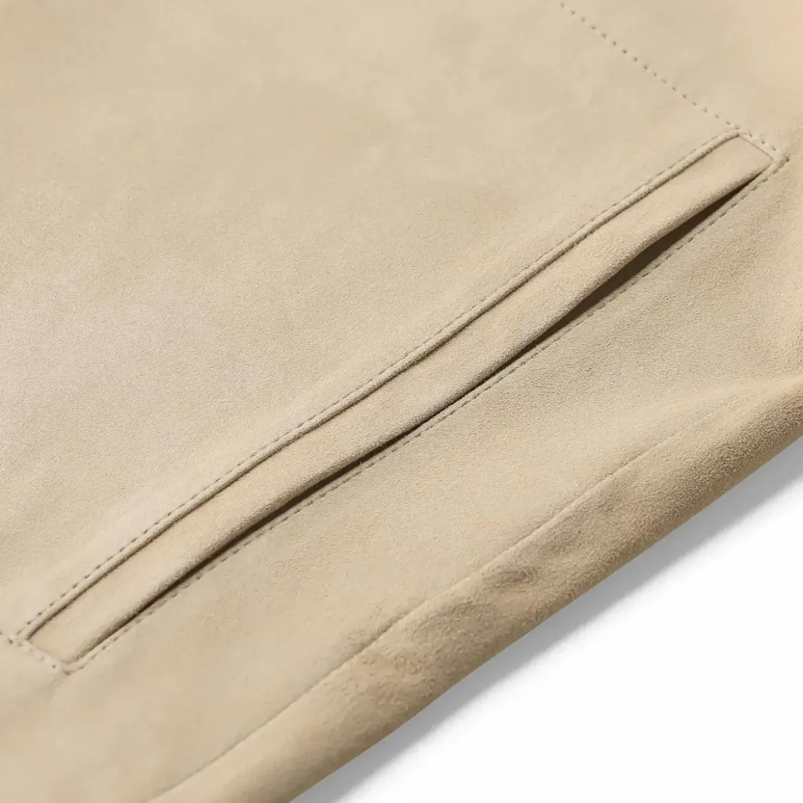 Arma Jacke Emy aus Veloursleder beige Lederjacke