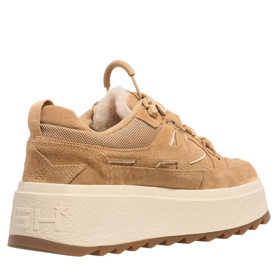 Ash Movie01 Camel/Eggnug Fur Plateau-Sneaker