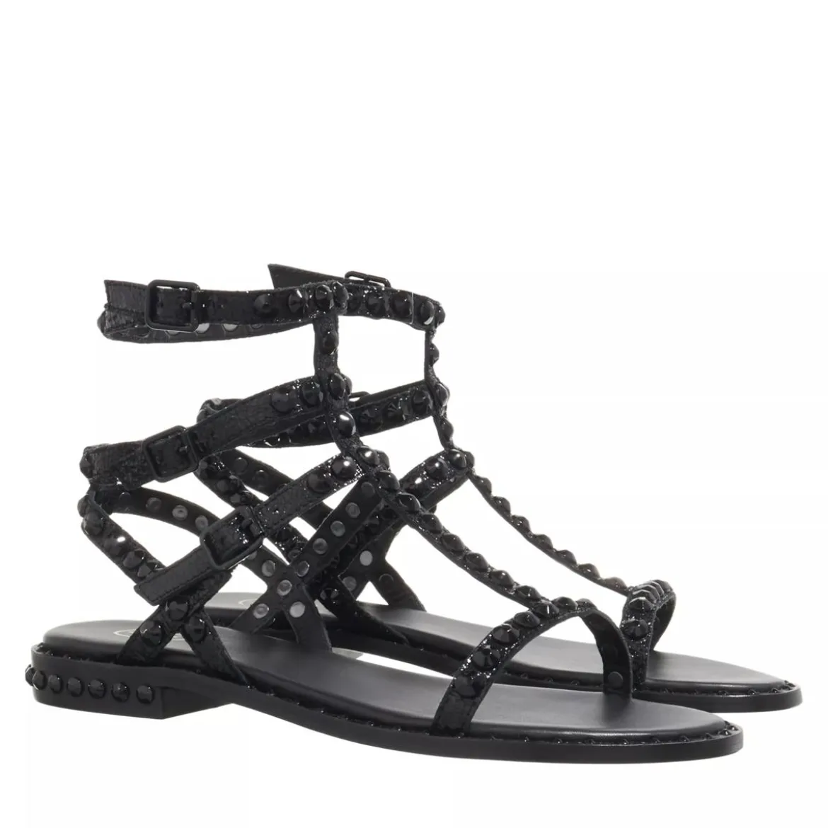 Ash Playbis05 Black Römersandalen